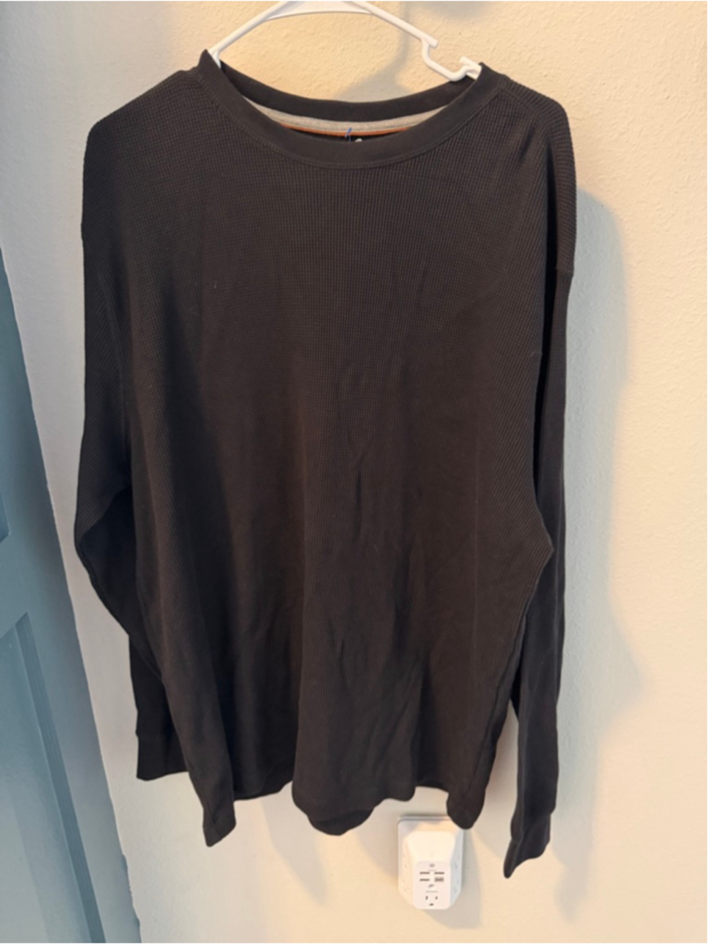 Men's Outdoor Life Black Field Thermal Crew Long Sleeve Tee XL